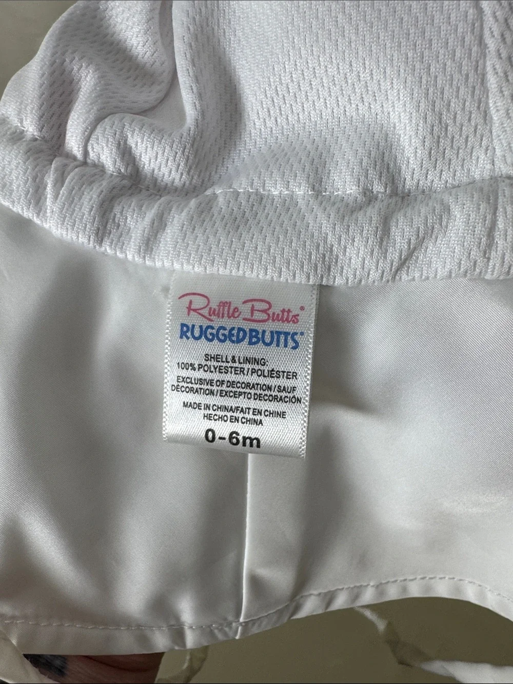Ruffle Butts White Sun Hat with Chin Strap